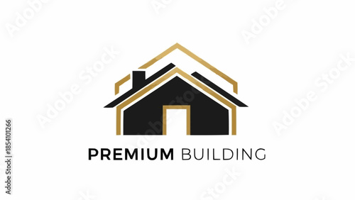Premium Building Logo Design Concept.