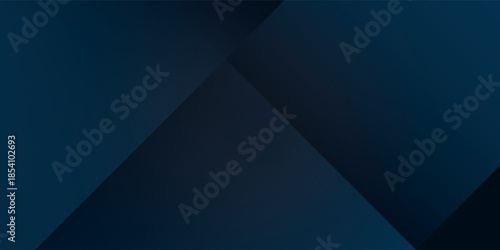 Abstract Geometric Dark Blue Background with Shadows.