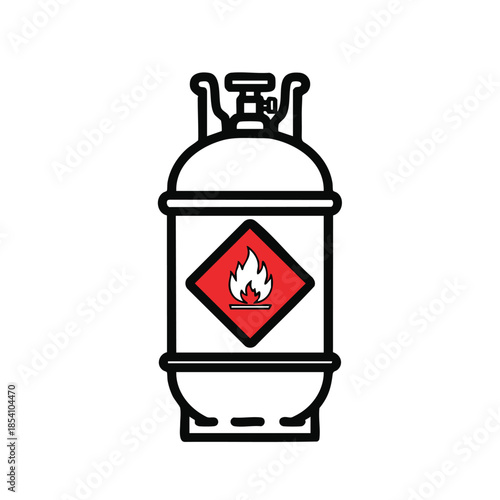 Compressed Gas Tank Symbol