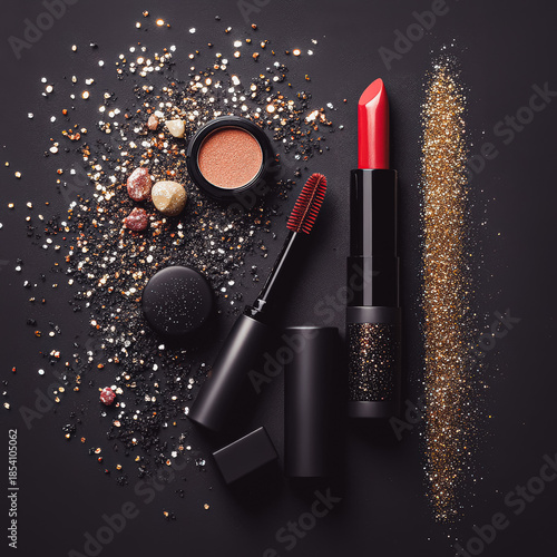 Stylish Makeup Products with Glittery Accents