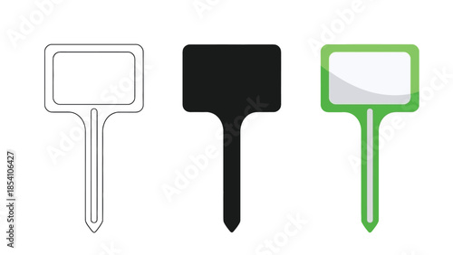 Handheld Mirror Vector Set for Beauty, Makeup and Personal Grooming in Line, Silhouette and Color Style