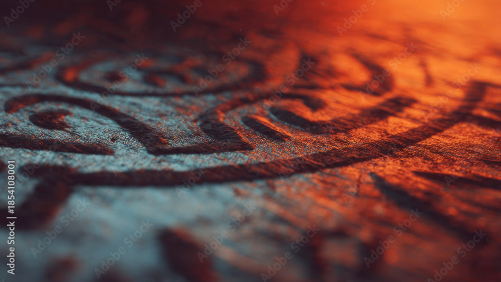 Naklejka premium Abstract Carved Surface