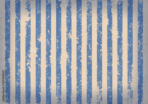 Striped background with grunge effect. Retro circus or carnival style. Vintage backdrop. Vector illustration.