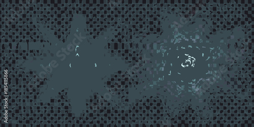 Abstract digital art with a starburst shape and textured background