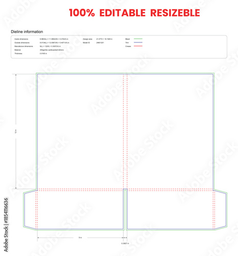 open folder  dieline template box dieline die lines packaging custom dieline  box cardboard box dieline pizza box dieline printable product packaging layout,
