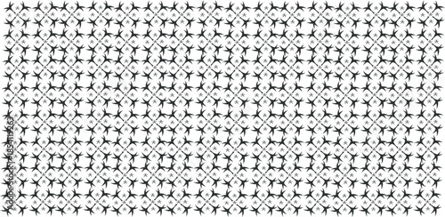 A large collection of small black and white human figures in a grid pattern