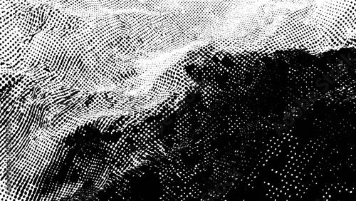 Halftone pattern gradient transition