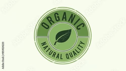 Organic Natural Quality Leaf Logo Design.
