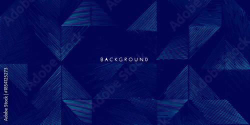Abstract dark blue background with textured geometric triangle shapes