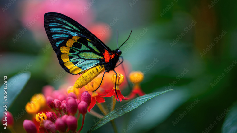 Obraz premium Colorful Butterfly on Flower
