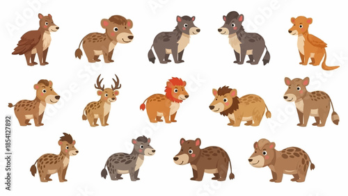 Collection of Various Dog Breeds Figurines.