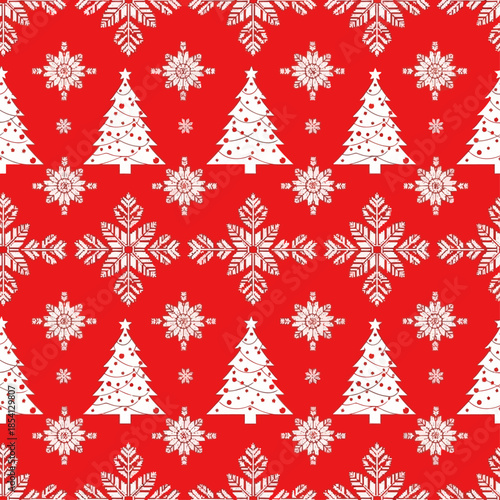 Christmas knit print. Seamless pattern. Set Red knitted sweater textures. Fair isle traditional geometric background. Holiday winter ornament. Festive crochet. Wool pullover frame. Vector illustration
