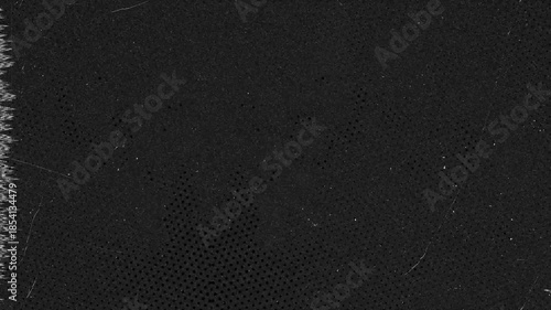 Old damaged film grain texture with halftone dots and scratches