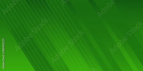 Abstract green sporty background template vector with shiny lines and lights modern design. Green background with strong pattern nature