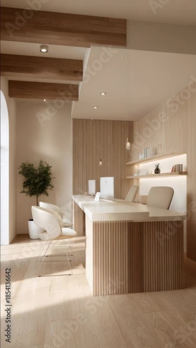 Modern Office Reception Area