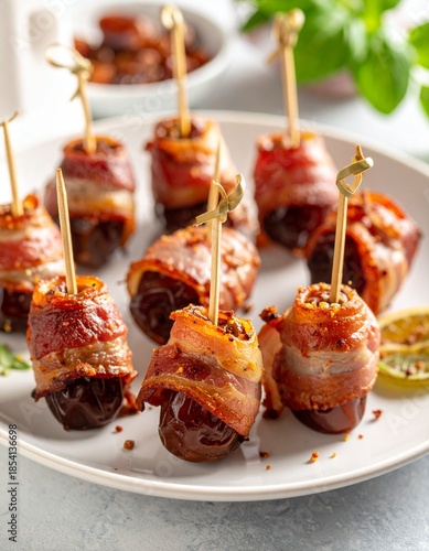 Datteln im Speckmantel