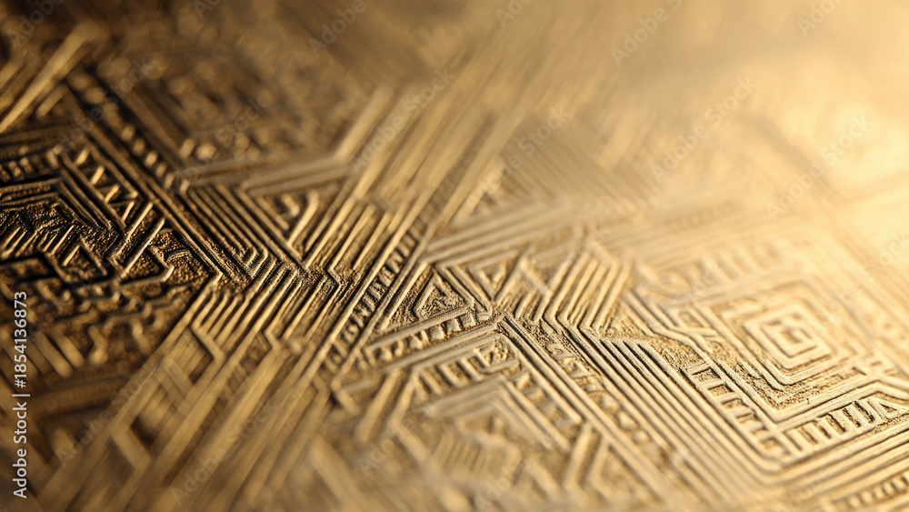 Obraz premium Gold Geometric Pattern Background