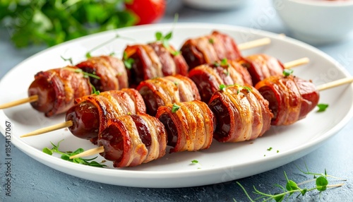 Datteln im Speckmantel