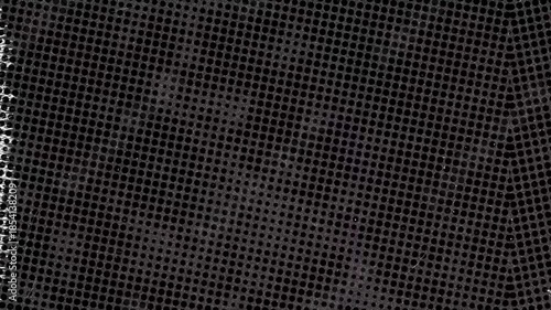 Black metal mesh texture with small round holes