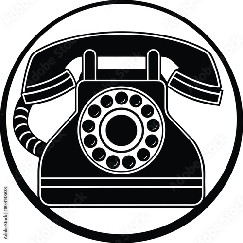 retro phone icon