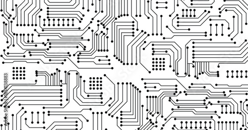 technology Circuit board background texture. vector illustration