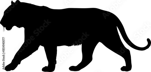 Majestic Lion Silhouette Vector Illustration