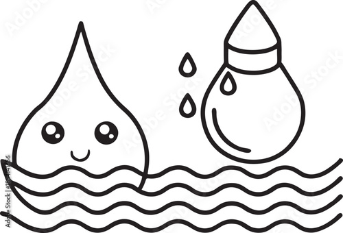 Set of black vector icons including a water tap and travel collection signs with car and food symbols for web and hotel design illustration