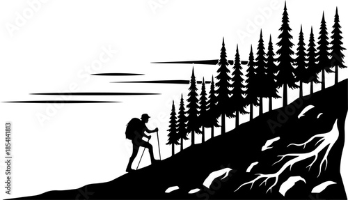 Pine Tree Silhouette Collection – Evergreen Forest Vector Set