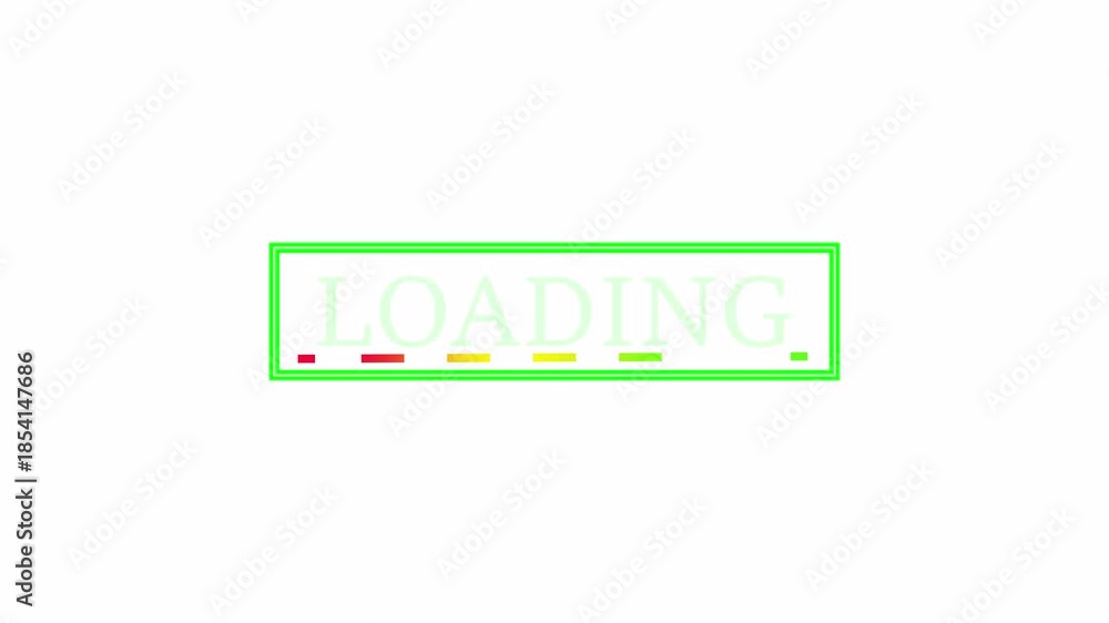 A nostalgic retro 8 bit loading screen animation with a pixel-style ...
