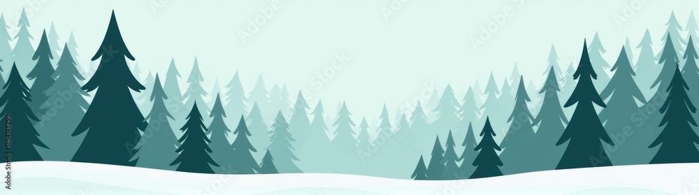 Obraz premium A close up of a snow covered forest with trees
