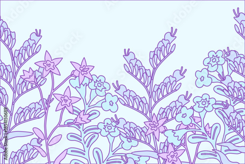 Floral decorative background vector illustration