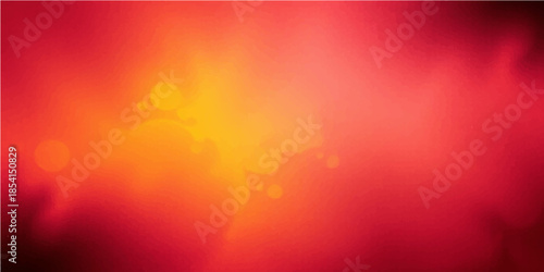 Abstract colorful red background design with glowing orange bokeh light and bright fire texture pattern creates a blurred rainbow motion wallpaper art backdrop