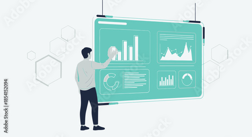 Analyzing visual data analytics and graphical representation for business intelligence reports