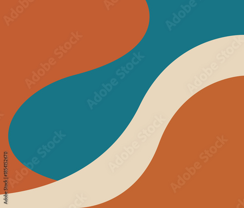 Abstract Vintage shape Background Design Template. abstract background with circles.