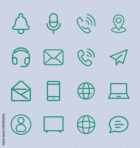 UI icon set collection suitable for web, mobile, and app design systems.
