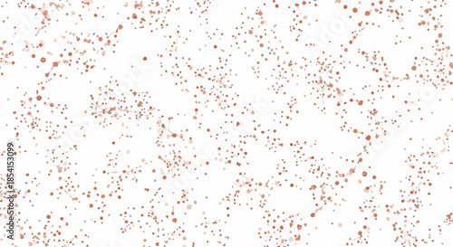 A subtle and abstract background featuring a random pattern of small, reddish-brown speckles scattered across a clean white surface, perfect for various design projects.