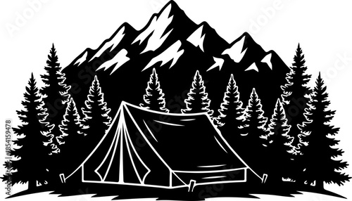 Mysterious Bigfoot Walking Through Rocky Mountain Peaks