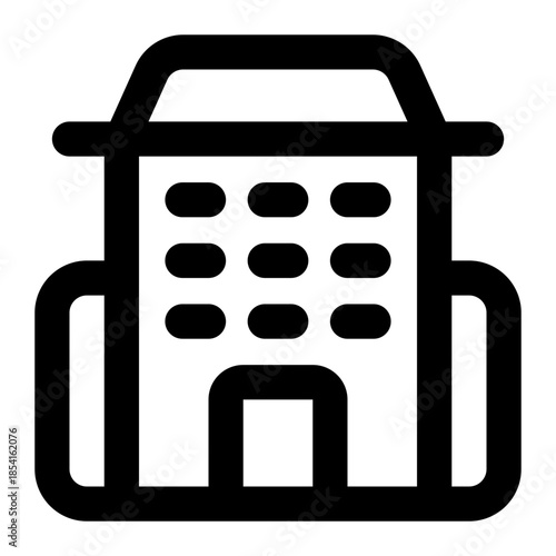 hotel icon for illustration