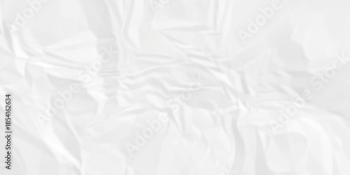 Crumple crushed white paper obsolete rumple craft design. wrinkle ripped creased crumple aged closeup recycled document grunge paper background.