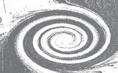 Round Grunge Overlay Texture with Dust Particles, Noise Grain, and Irregular Distressed Circular Surface.