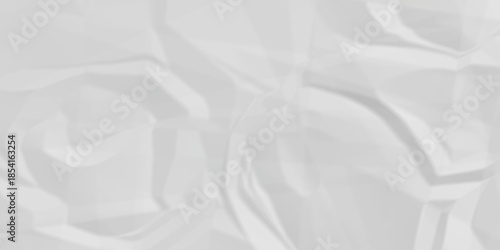 White crease billboard paper rough obsolete wrinkle. Cardboard paper white crumpled satin fabric ripped cloth decoration background