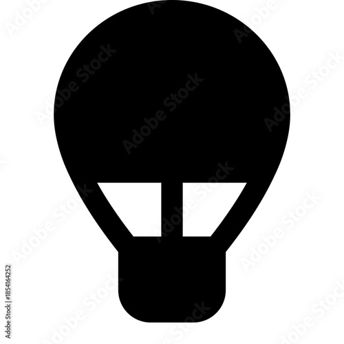 hot air ballon icon for illustration