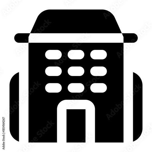 hotel icon for illustration