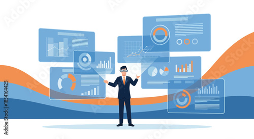 Data visualization expert showcasing comprehensive analytical insights through innovative dashboards