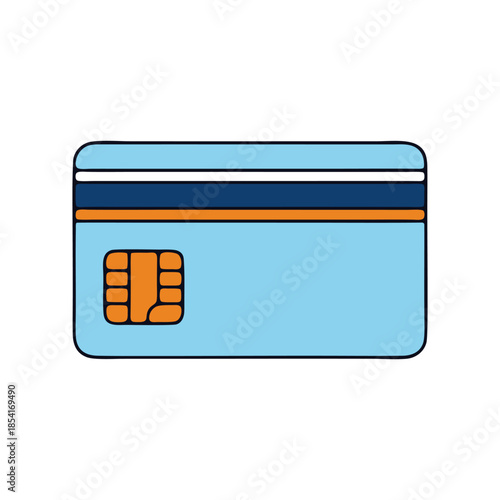 vector sim card isolated on white