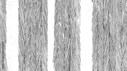 Black and white chevron pattern with vertical stripes and white gaps abstract background