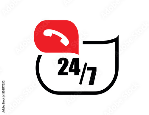 24 hour service icon