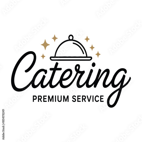 restaurant chef design with catering service logo template, professional culinary vector illustration, ideal for food business branding, chef icons, restaurant identity, and hospitality projects.