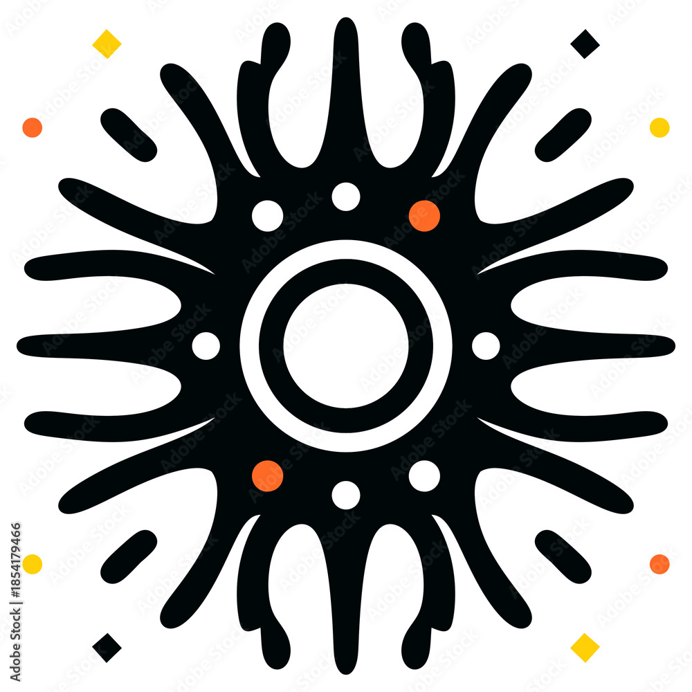 Obraz premium vector illustration of a blot