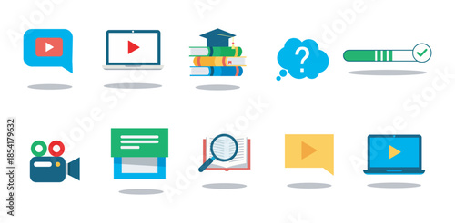 Online digital video education academic courses study progress success knowledge tutorials platform achievement learning